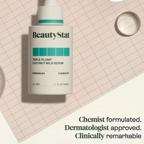 BEAUTYSTAT TRIPLE PLUMP COCONUT MILK SERUM NEW 1.7oz - Picture 3 of 16